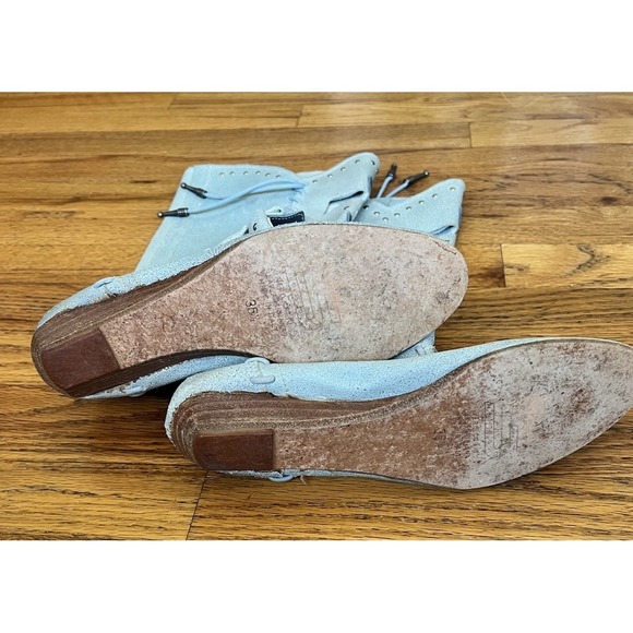 RARE Saks Alter Ego Italian Suede Moccasin Boots‎ 36.5 Vero Cuoio Boho 6.5 Women - Picture 10 of 13